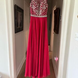 Elegant Red Evening Gown
